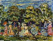 Maurice Prendergast Summer in the Park oil on canvas